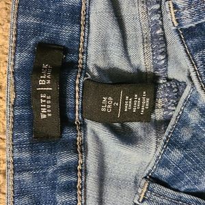 White House Black Market slim crop jeans